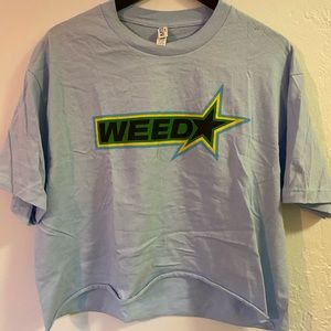 Baby blue WEED tshirt :p